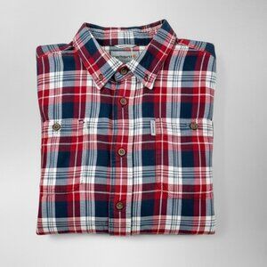 Carhartt Relaxed Fit Plaid Flannel Shirt Size L